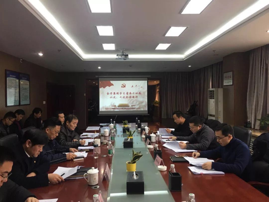 金開集團召開2019年黨委中心組第一次集體學習會議 