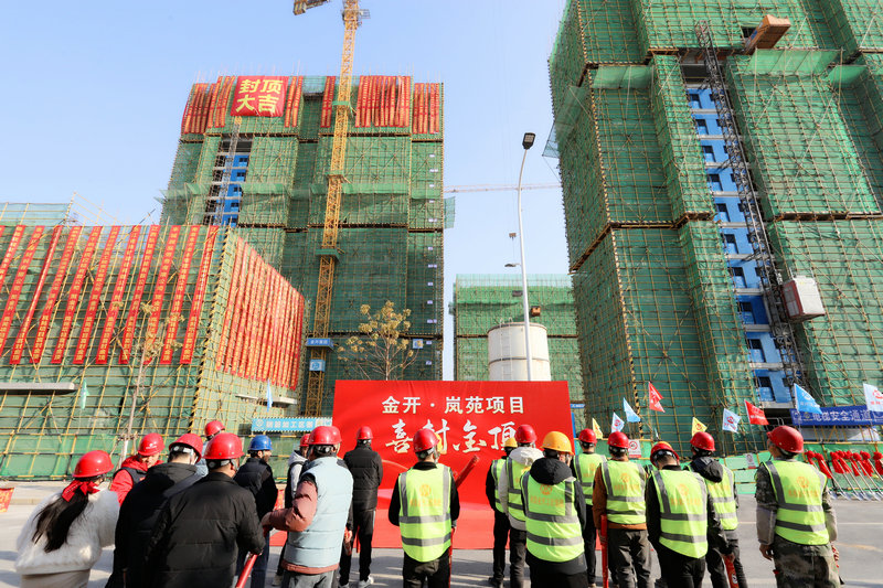 喜報！金開·嵐苑主體結構今日封頂